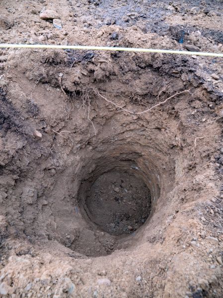 Backyard Dry Well Installation