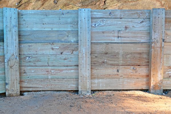 Wooden Retaining Wall Repair