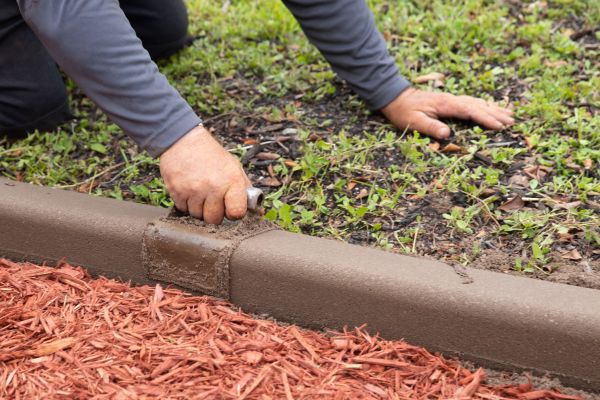 Cement Edging Installation