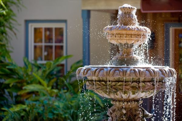 Backyard Fountain Installation